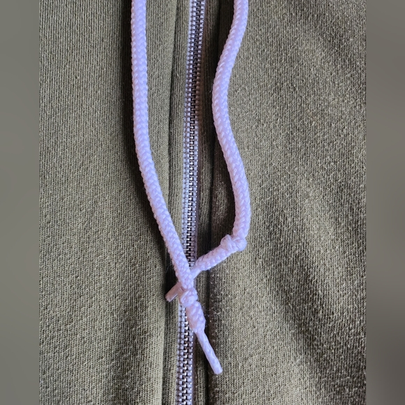 Women's F497 American Apparel Flex Fleece Zip Hoodie in Barrack Green Size Small - Picture 7 of 7